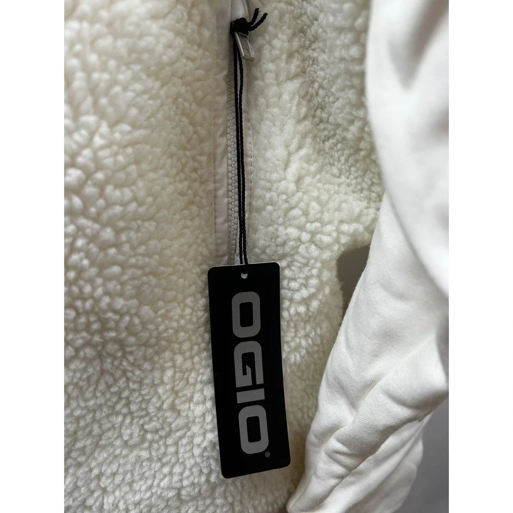 OGIO Sherpa Performance Fleece Jacket Unisex‎ 4XL Cream Full Zip NWT Outdoor